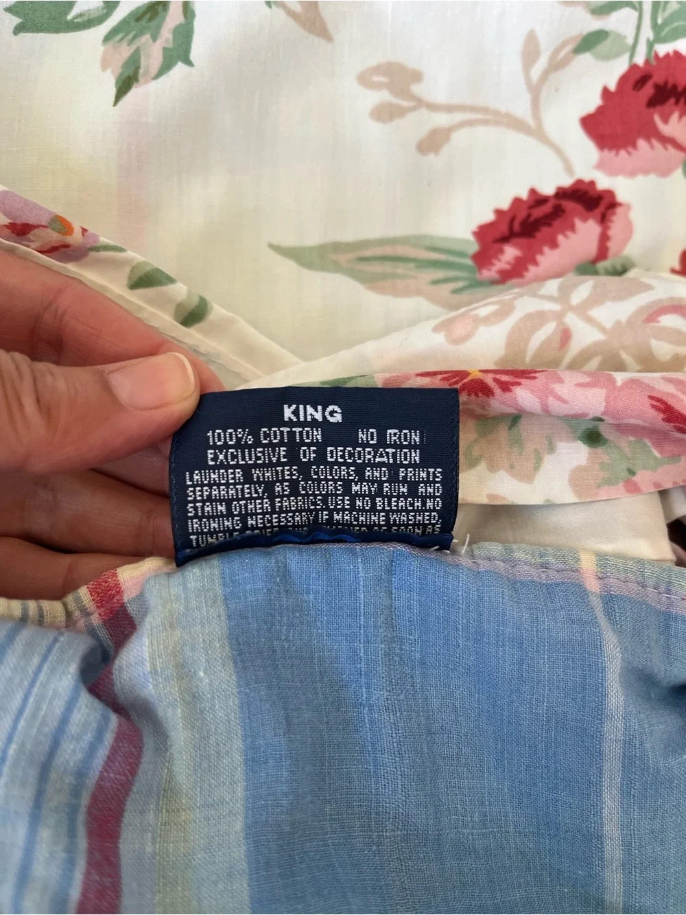 Vintage Ralph Lauren Southampton Beach House King Double Sided Duvet Cover